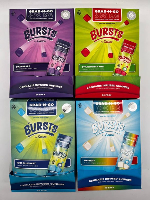 bursts by sauce edibles