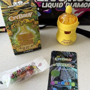 crybaby bottle disposable with gumballs