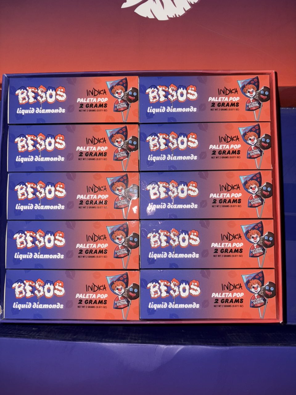 besos paleta pop disposable
